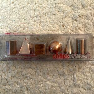 Nuop Geo Magnetic Geometry Metal Shapes Copper Metallic Super Strong Magnet Set